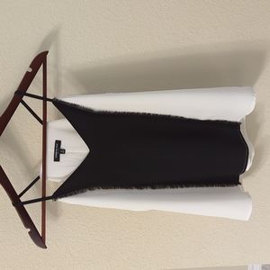 Kenneth Cole White and Black Blouse